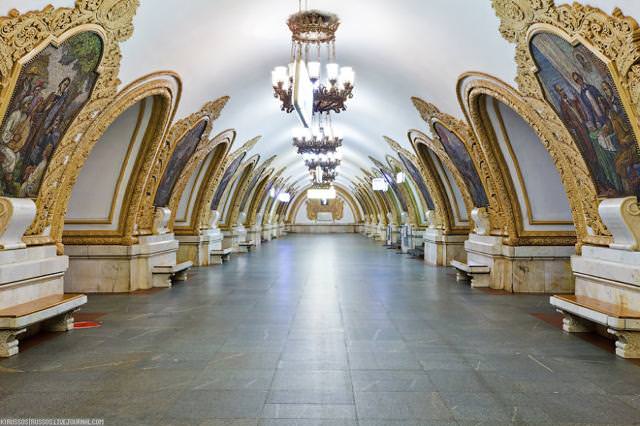 美しい地下鉄駅：Kievskaya駅・Park Pobedy駅（ロシア-モスクワ）