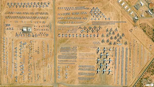 アリゾナ州ツーソンの航空写真（衛星写真）