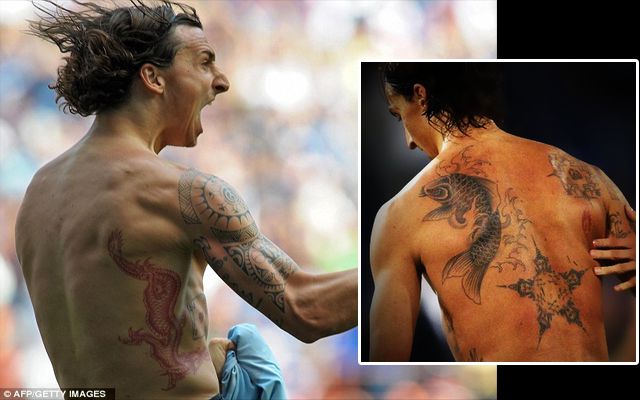 タトゥーが印象的なサッカー選手-ズラタン・イブラヒモビッチ
