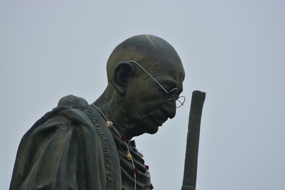 マハトマ・ガンジーの記念碑