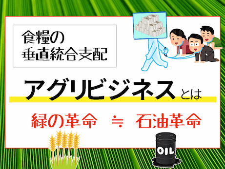 食糧兵器の実態 - 米国内農業支配「アグリビジネス垂直統合」と「緑の革命」について