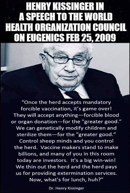 ヘンリー・キッシンジャーのワクチンに関する名言