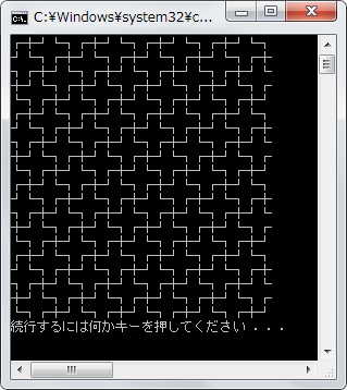 十字模様プログラミング